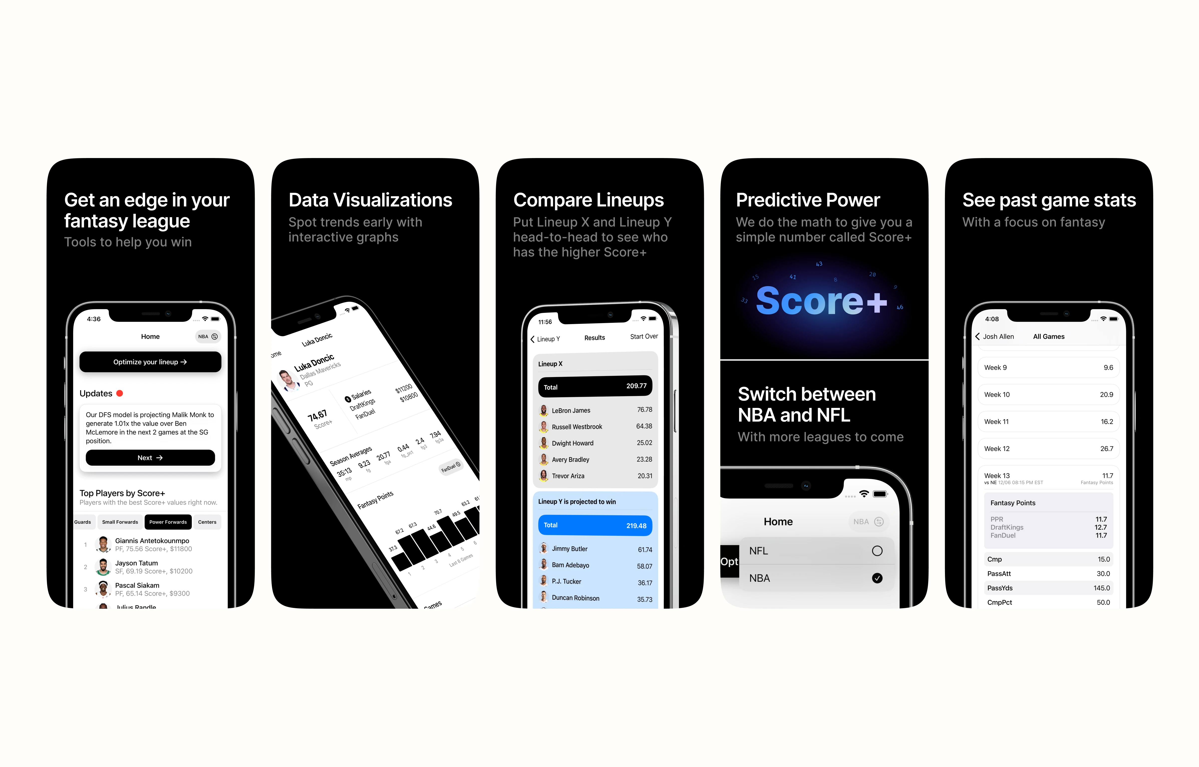 SportAI App Store feature screens